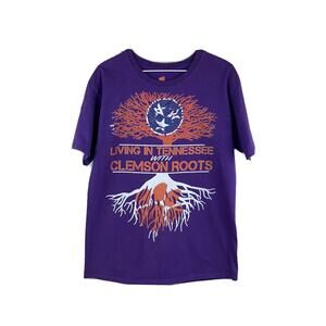 Living in Tennessee with‎ CLEMSON Roots T-Shirt Mens Medium Hanes